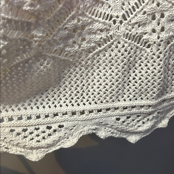 Elegant Cream Knit Long Cardigan - Picture 6 of 7